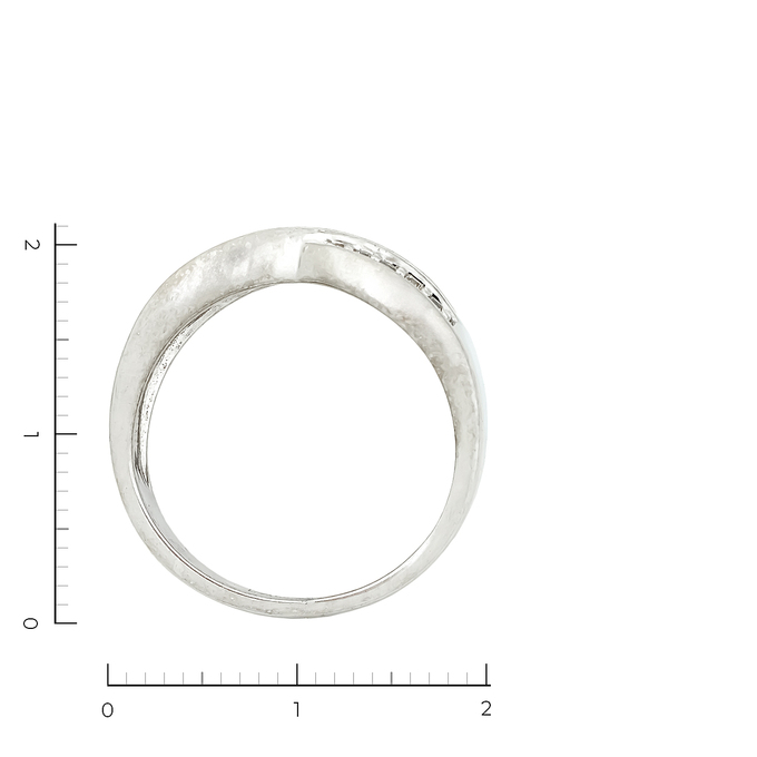 Кольцо из белого золота 585 пробы c 32 бриллиантами, Л 2508 3292 за 54500