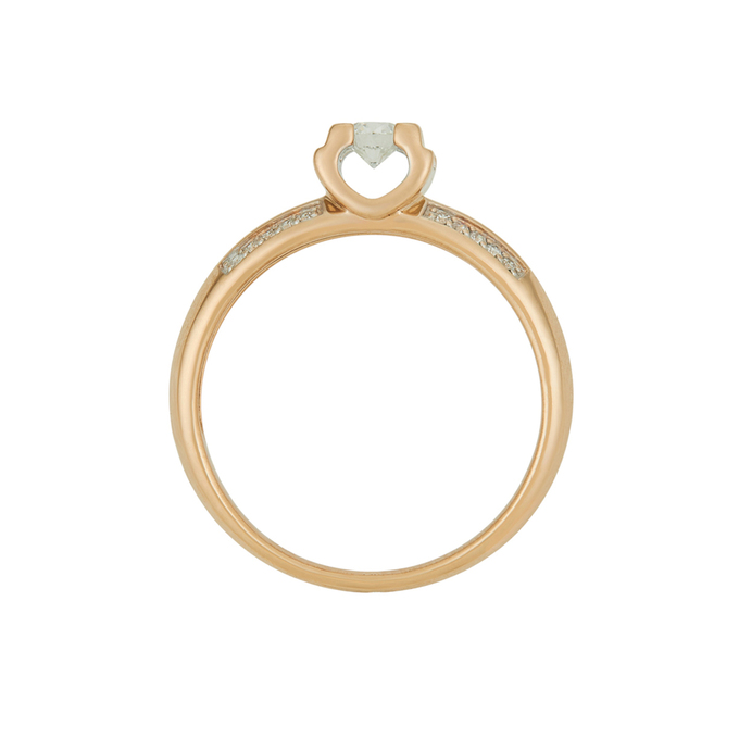 Кольцо из золота 585 пробы c бриллиантами, Л 7502 8082 за 66320