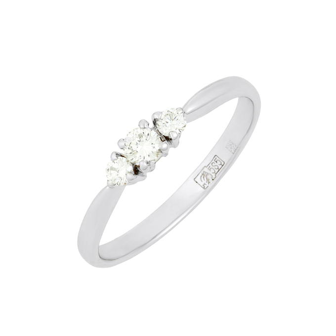 Кольцо из золота 585 пробы c бриллиантами, Л 1116 4721 за 32830