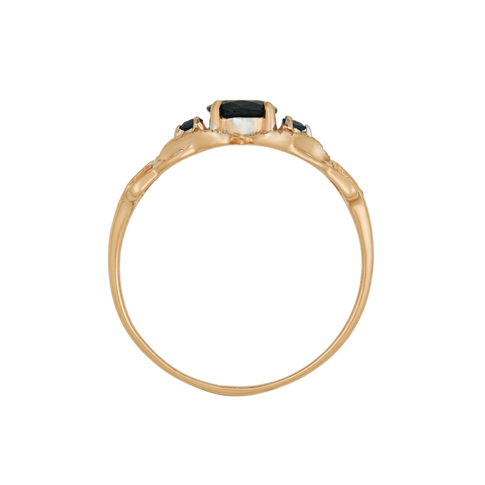 Кольцо из золота 585 пробы c сапфирами и бриллиантами, Л 2811 9330 за 23600