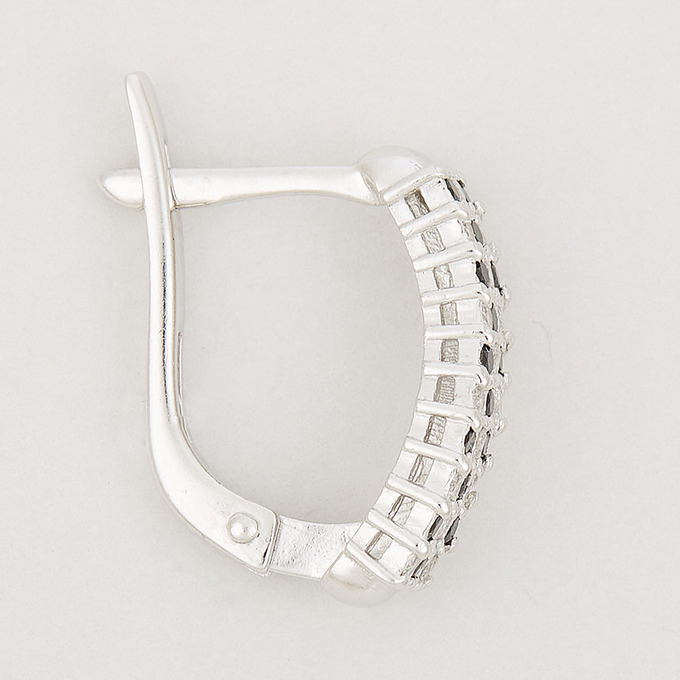 Серьги из золота 585 пробы c фианитами