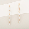 Серьги из золота 585 пробы c фианитами