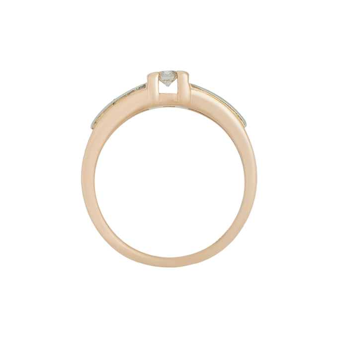 Кольцо из золота 585 пробы c бриллиантом, Л 2414 9356 за 42000