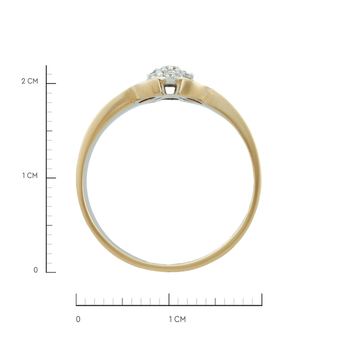 Кольцо из золота 585 пробы c бриллиантами, Л 2812 2563 за 53600
