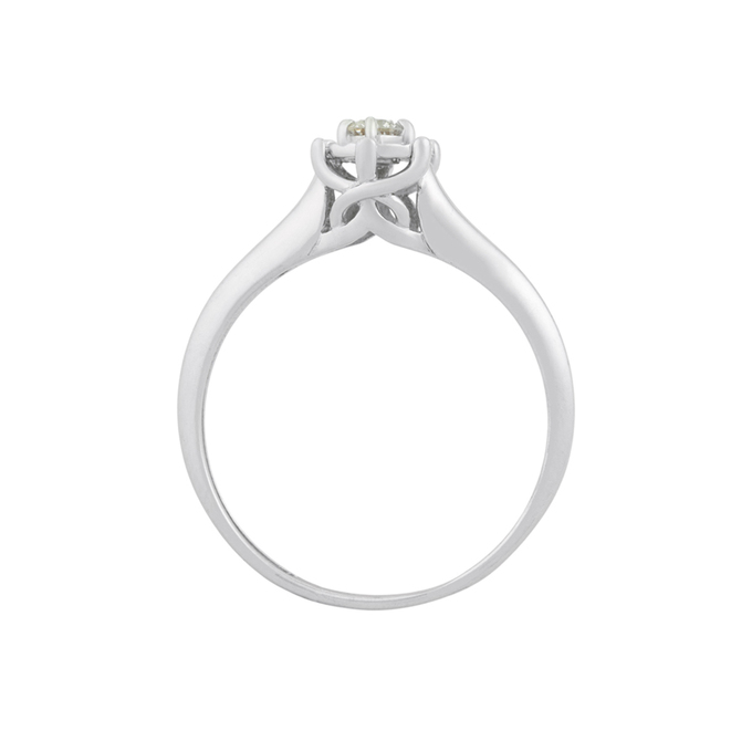 Кольцо из золота 585 пробы c бриллиантом, Л 5104 2066 за 25520