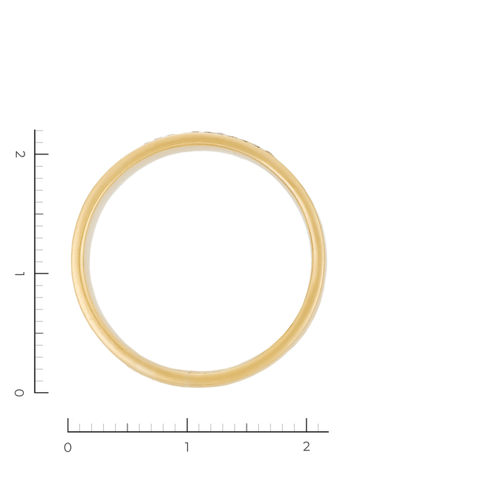 Кольцо из золота 585 пробы c 11 бриллиантами, Л 3506 4681 за 78750