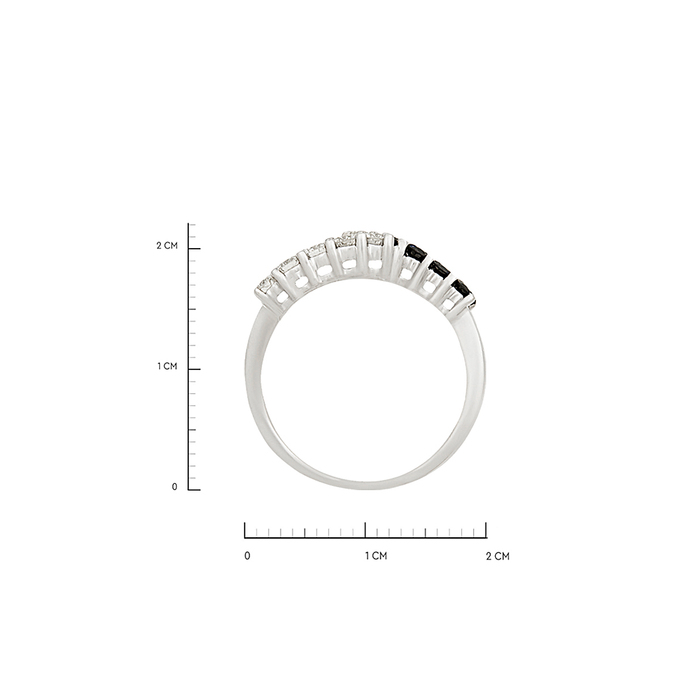 Кольцо из золота 585 пробы c бриллиантами