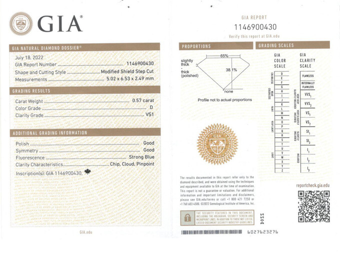 Кольцо из золота 750 пробы c бриллиантами, Л 2811 7807 за 2600000