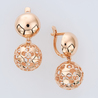 Серьги из красного золота 585 пробы