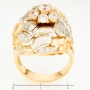Кольцо из комбинированного золота 585 пробы c фианитами Л09103005 фото 4