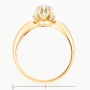 Кольцо из комбинированного золота 585 пробы c 1 бриллиантом Л76005244 фото 3