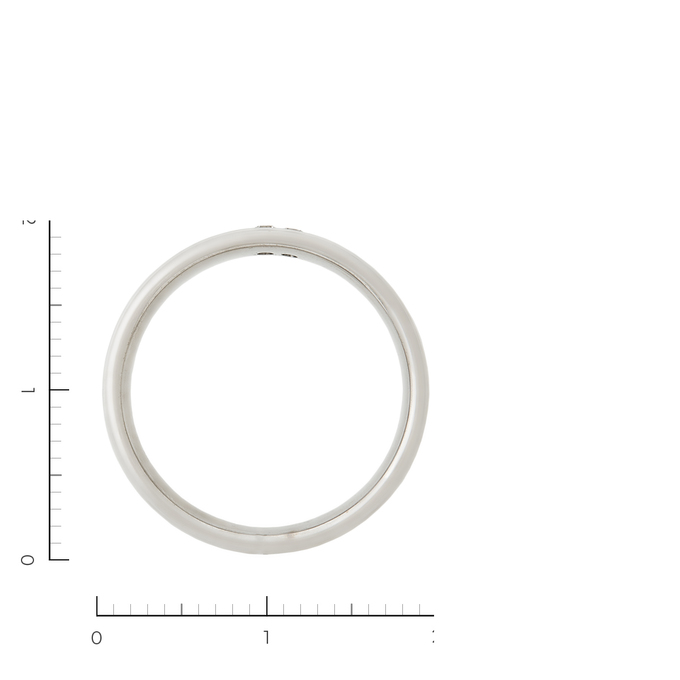 Кольцо из белого золота 585 пробы c 4 бриллиантами, Л 3703 3730 за 64900