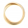 Кольцо обручальное из комбинированного золота 585 пробы Л32072600 фото 3