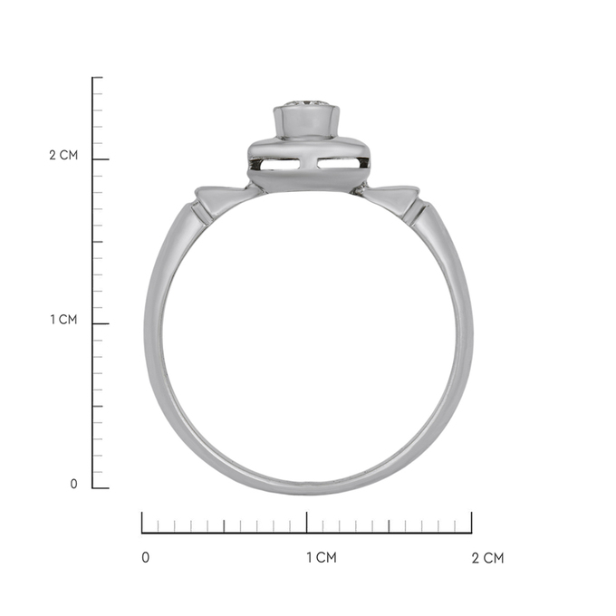 Кольцо из золота 750 пробы c бриллиантом, Л 1911 5103 за 64680