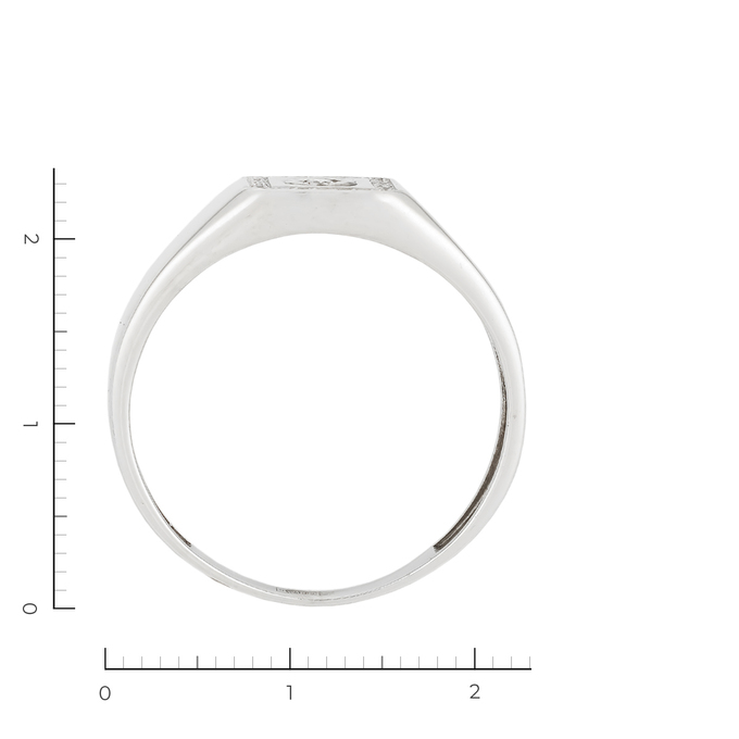 Кольцо из белого золота 585 пробы c 25 бриллиантами, Л 3506 2727 за 34320