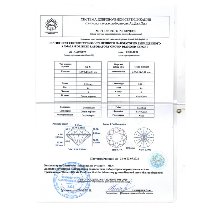 Кольцо из комбинированного золота 585 пробы c 1 бриллиантом