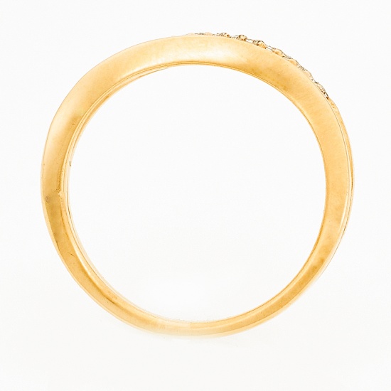 Кольцо из красного золота 585 пробы c 19 бриллиантами, Л29119376 за 14940