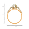 Кольцо из золота 583 пробы c бриллиантами