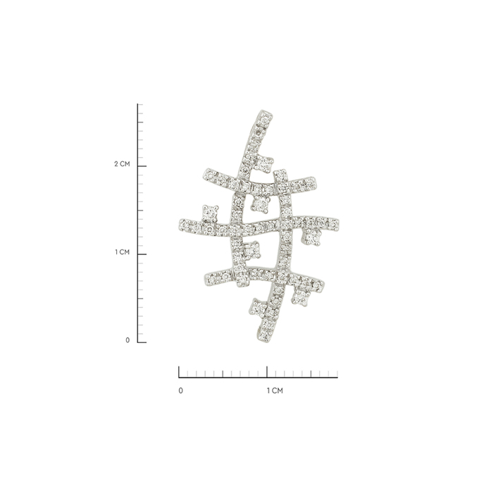 Подвеска из золота 585 пробы c бриллиантами, Л 5500 2722 за 36200