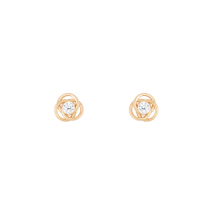 Серьги из золота 585 пробы c фианитами, Л 6201 8809 за 9520