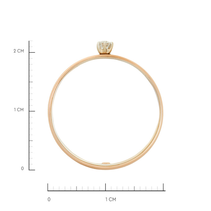 Кольцо из золота 585 пробы c бриллиантами, Л 6302 6152 за 23800