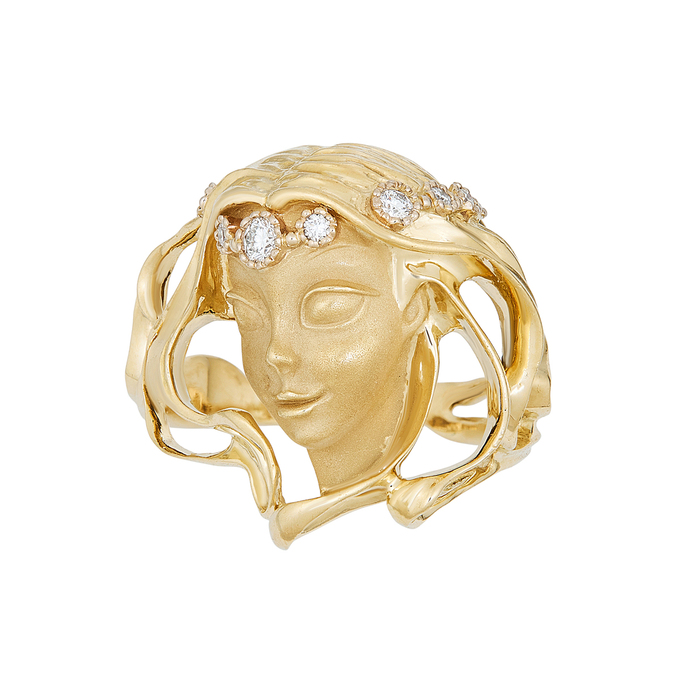 Кольцо из золота 750 пробы c бриллиантами, Л 2811 5517 за 129000