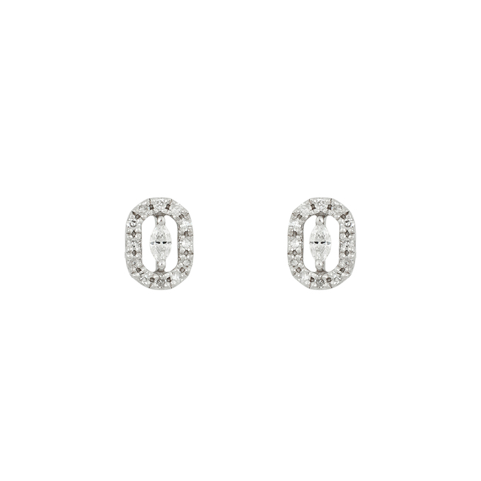 Серьги из золота 585 пробы с бриллиантами, Л 6601 7006 за 22000