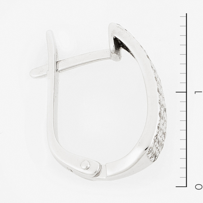 Серьги из белого золота 585 пробы c 78 бриллиантами
