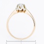 Кольцо из комбинированного золота 583 пробы c 1 бриллиантом Л30115012 фото 4