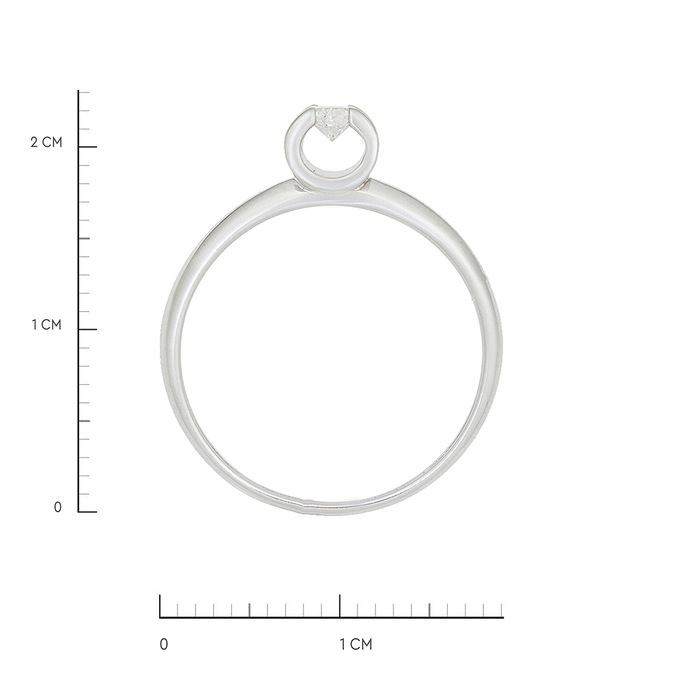 Кольцо из золота 585 пробы c бриллиантом, Л 6002 5066 за 41200