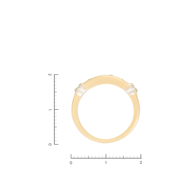Кольцо из золота 585 пробы c 4 бриллиантами, Л 4507 5091 за 46400