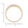 Кольцо из золота 585 пробы c бриллиантом