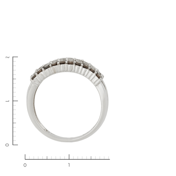 Кольцо из белого золота 585 пробы c 30 бриллиантами, Л 1115 2529 за 36900