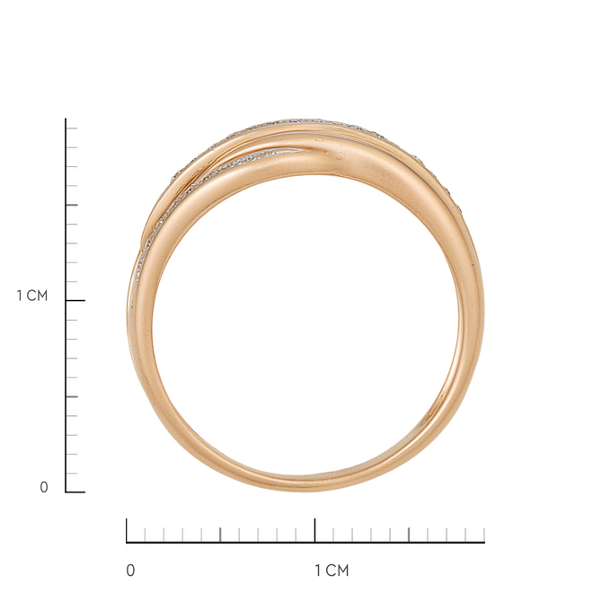 Кольцо из золота 585 пробы c бриллиантами, Л 1116 7147 за 34800