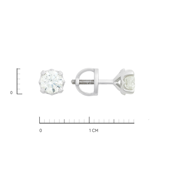 Серьги из золота 750 пробы c Бриллиант, К 0000 3783 за 264000