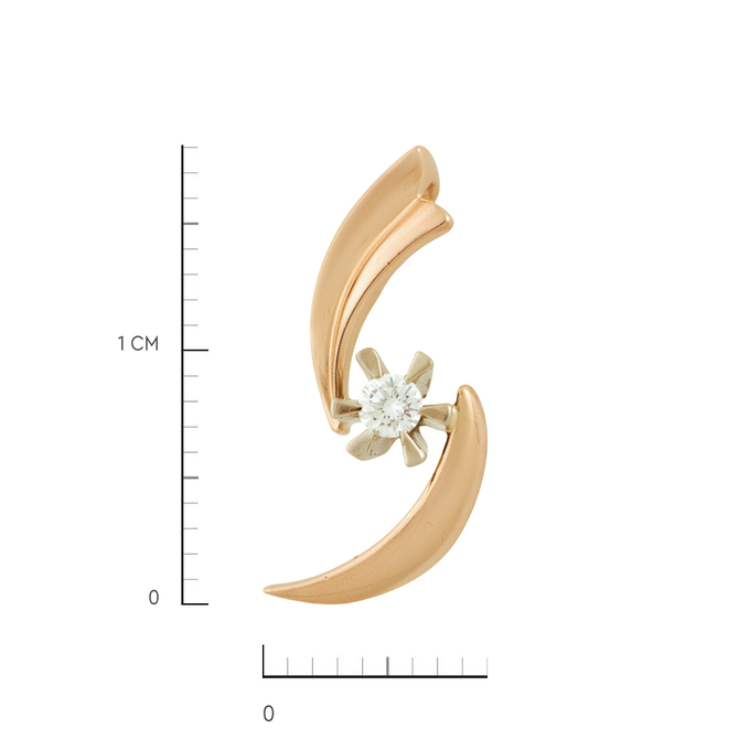 Подвеска из золота 585 пробы c бриллиантом, Л 0616 2388 за 14400