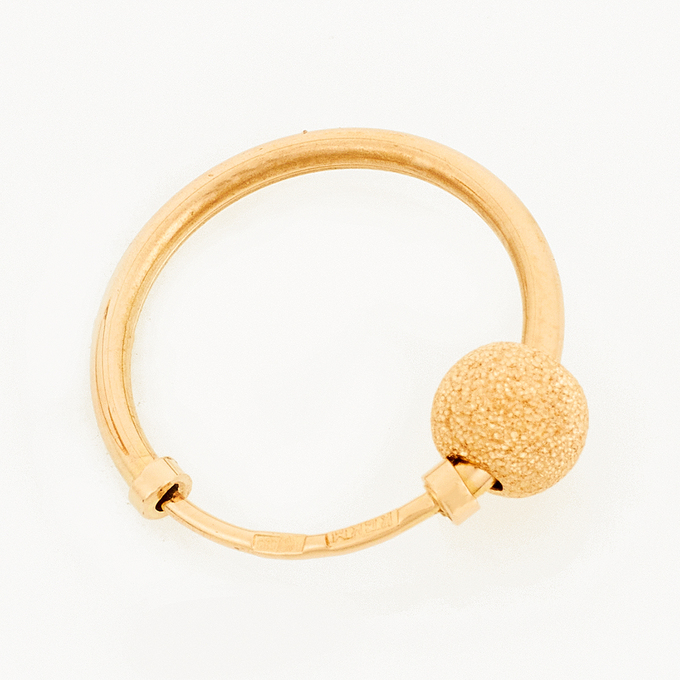 Серьги из красного золота 585 пробы