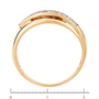 Кольцо из комбинированного золота 585 пробы c 37 бриллиантами Л62014391 фото 4