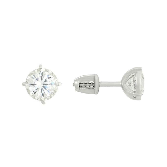 Серьги из золота 585 пробы с фианитами, Ц О007 3994 за 14400