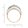 Кольцо из золота 585 пробы c эмалью
