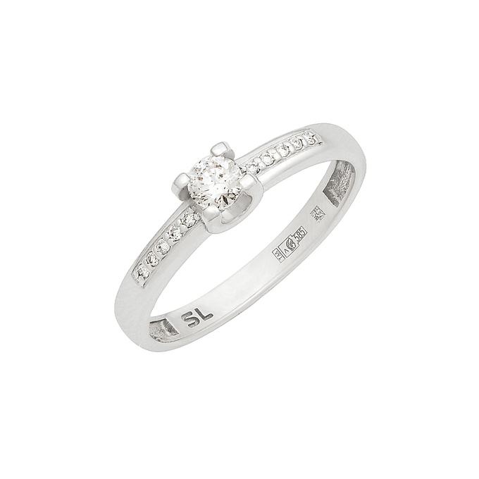 Кольцо из золота 585 пробы c бриллиантами, Л 2415 3463 за 34800