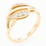 Кольцо из комбинированного золота 585 пробы c 6 бриллиантами Л29118306 фото 1