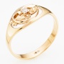 Кольцо из красного золота 585 пробы c 1 бриллиантом Л61017039 фото 1