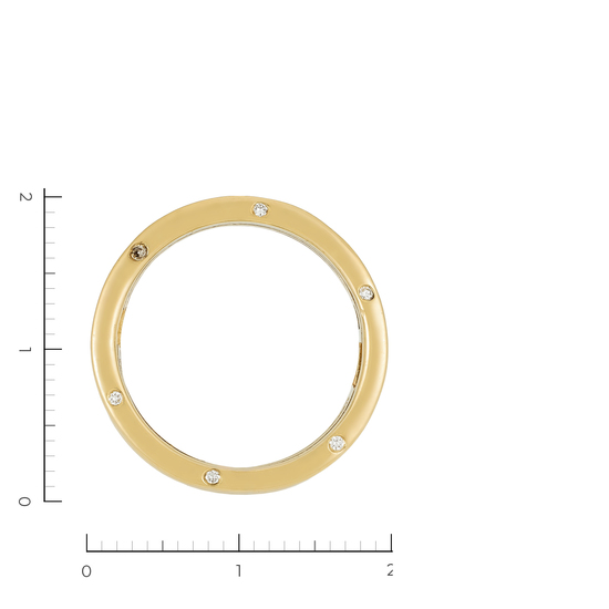 Кольцо из комбинированного золота 585 пробы c 23 бриллиантами, Л24143672 за 53550