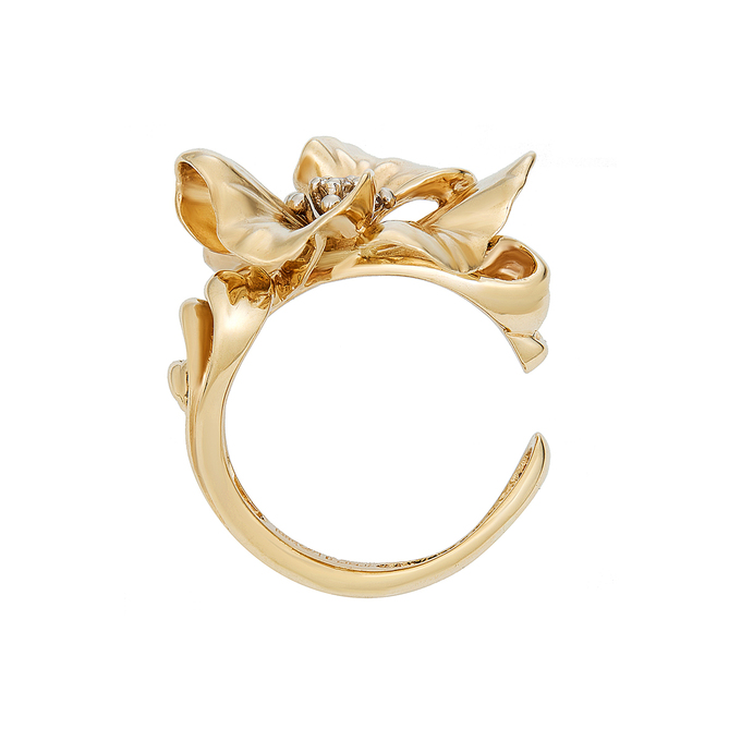 Кольцо из золота 585 пробы c бриллиантом, Л 2010 7866 за 89200