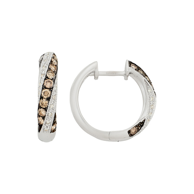 Серьги из золота 585 пробы c бриллиантами, Л 4807 0947 за 56000