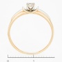Кольцо из комбинированного золота 585 пробы c 8 бриллиантами Л36057270 фото 4