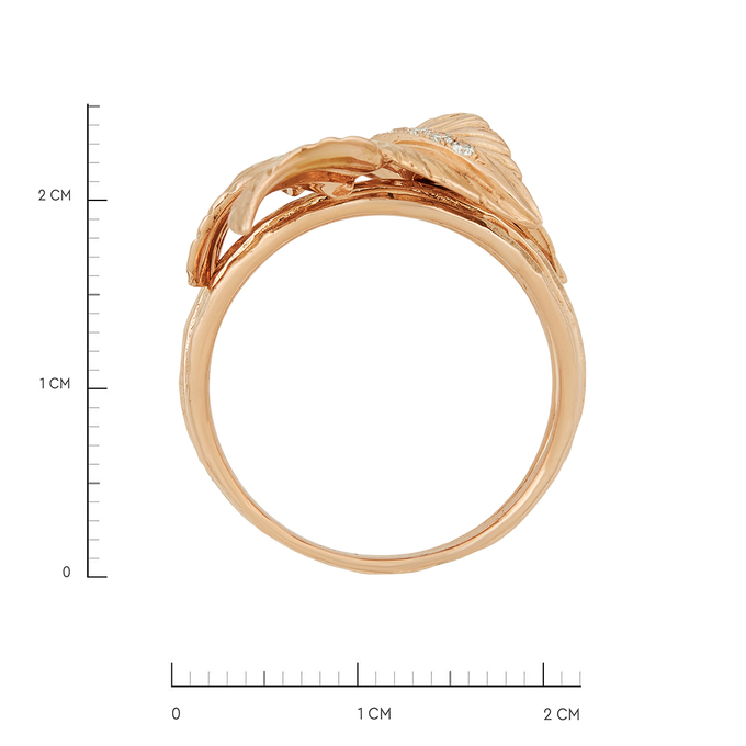 Кольцо из золота 585 пробы c бриллиантами, Л 5800 6441 за 108000