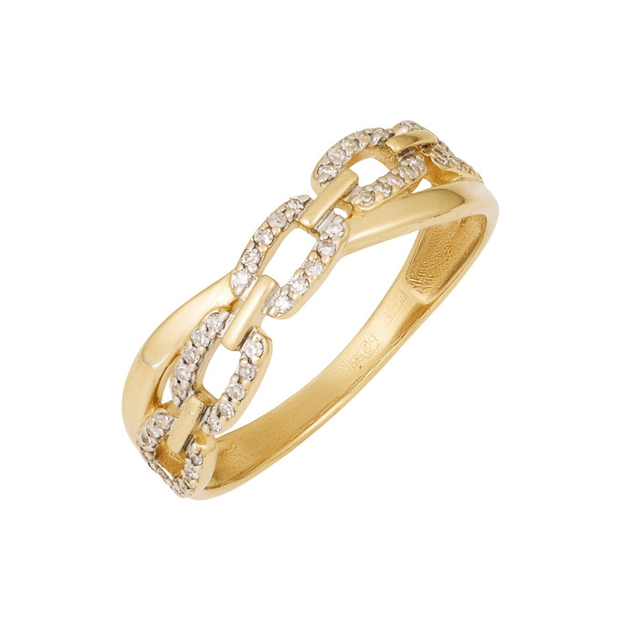 Кольцо из золота 585 пробы c бриллиантами, Л 1208 6816 за 37600