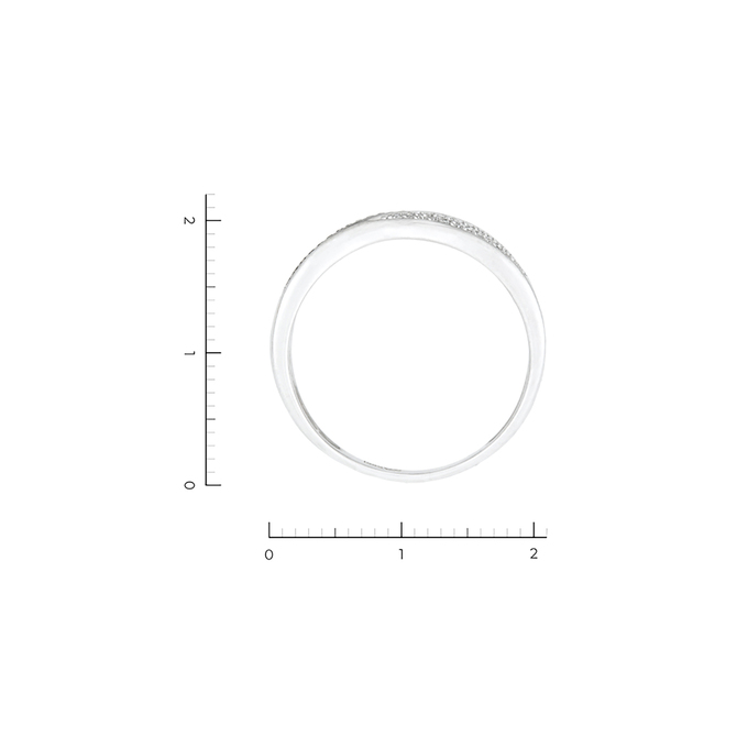 Кольцо из золота 585 пробы c 31 бриллиантами, Л 4306 3159 за 39920
